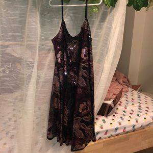 Sequin shift dress